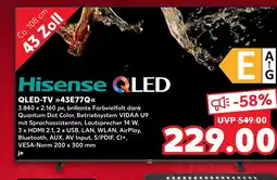 Kaufland Hisense QLED QLED-TV >>>43E77Q<< tilbud