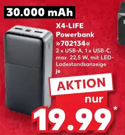 Kaufland X4-LIFE Powerbank tilbud
