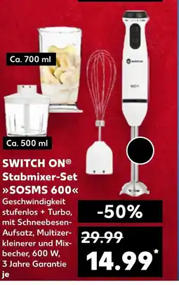 Kaufland SWITCH ON® Stabmixer-Set >>>SOSMS 600<<< tilbud