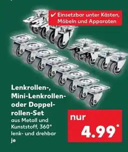 Kaufland Lenkrollen-, Mini-Lenkrollen- oder Doppel- tilbud