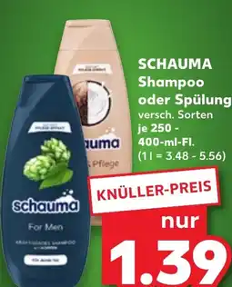 Kaufland SCHAUMA Shampoo oder Spülung tilbud