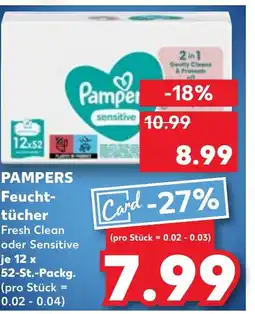 Kaufland PAMPERS Feucht- tücher tilbud