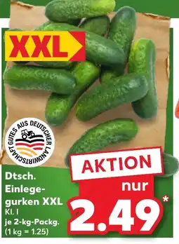 Kaufland Dtsch. Einlege- gurken XXL tilbud