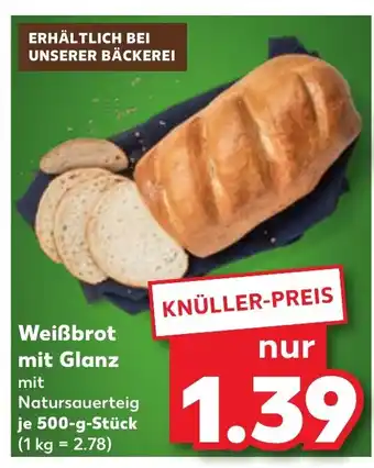 Kaufland DE Weißbrot mit Glanz tilbud