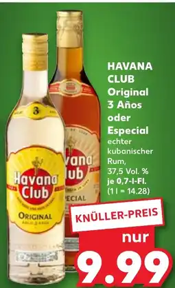 Kaufland HAVANA CLUB Original 3 Años tilbud