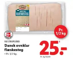 Lidl VILSTRUPGÅRD Dansk ovnklar flæskesteg tilbud
