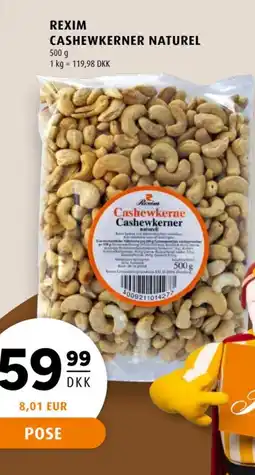 Scandinavian Park Rexim Cashewkerner naturel tilbud