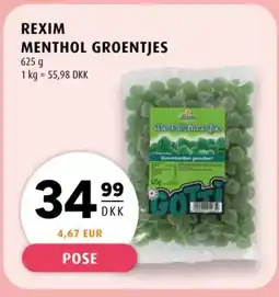 Scandinavian Park Rexim Menthol groentjes tilbud