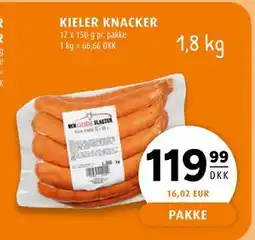 Scandinavian Park KIELER KNACKER, DKK 119.99 tilbud
