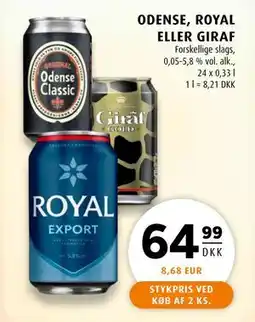 Scandinavian Park ODENSE, ROYAL ELLER GIRAF, DKK 64.99 tilbud
