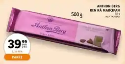 Scandinavian Park ANTHON BERG REN RÅ MARCIPAN, DKK 39.99 tilbud