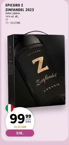 Scandinavian Park Epicuro Z Zinfandel 2023 tilbud