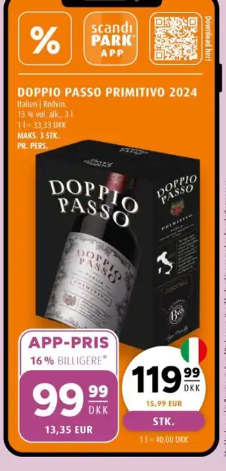 Scandinavian Park Doppio Passo primitivo 2024 tilbud