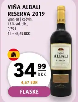 Scandinavian Park Viña Albali reserva 2019 tilbud