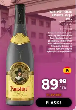 Scandinavian Park Faustino i Gran reserva rioja 2015 tilbud