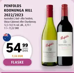 Scandinavian Park Penfolds Koonunga hill 2022/2023 tilbud