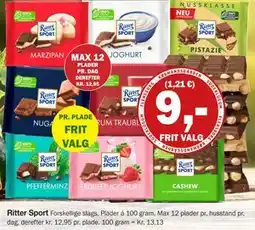 Købmandsgården Ritter Sport, DKK 9 tilbud
