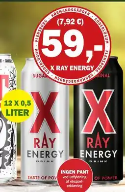 Købmandsgården X Ray Energy, X Ray Energy Sugar Free, DKK 59 tilbud