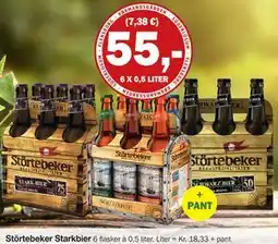 Købmandsgården Störtebeker Starkbier, DKK 55 tilbud