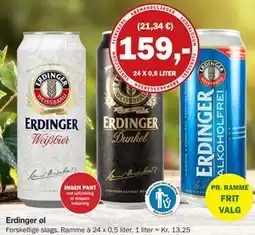 Købmandsgården Erdinger øl, DKK 159 tilbud