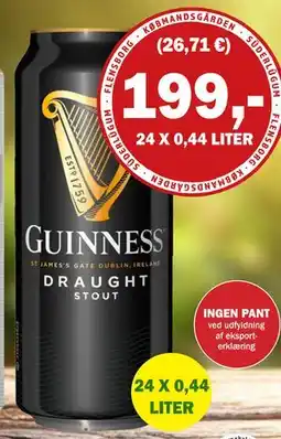 Købmandsgården Guinnes Draught, DKK 199 tilbud