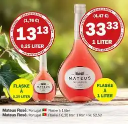 Købmandsgården Mateus Rosé, DKK 13.13 tilbud