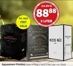 Købmandsgården Appassinero Primitivo, DKK 88.88 tilbud