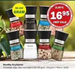 Købmandsgården Nordthy Krydderier, DKK 16.95 tilbud