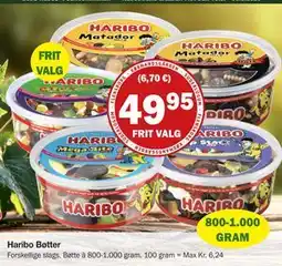 Købmandsgården Haribo Bøtter, DKK 49.95 tilbud