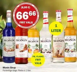 Købmandsgården Monin Sirup, DKK 66.66 tilbud