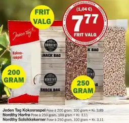 Købmandsgården Nordthy Solsikkekerner, DKK 7.77 tilbud