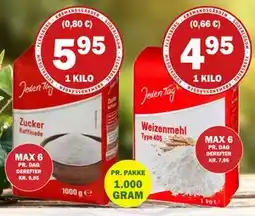 Købmandsgården Jeden Tag - Mel, DKK 4.95 tilbud