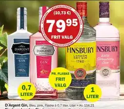 Købmandsgården D´Argent Gin,, DKK 79.95 tilbud