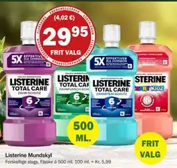 Købmandsgården Listerine Mundskyl, DKK 29.95 tilbud