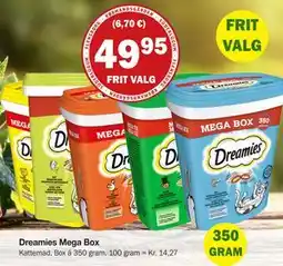 Købmandsgården Dreamies Mega Box, DKK 49.95 tilbud