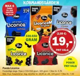 Købmandsgården Panda Licorice, DKK 19 tilbud