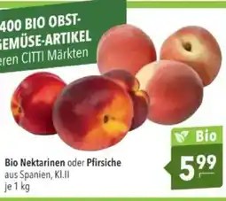 Citti Bio Nektarinen oder Pfirsiche tilbud