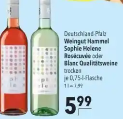 Citti Weingut Hammel Sophie Helene Rosécuvée oder Blanc Qualitätsweine tilbud