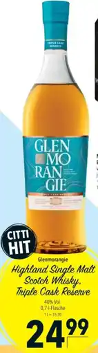 Citti Glenmorangie Highland Single Malt Scotch Whisky. Triple Cask Reserve tilbud