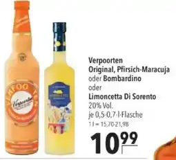 Citti Verpoorten Original, Pfirsich-Maracuja oder Bombardino oder Limoncetta Di Sorento tilbud