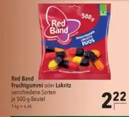 Citti Red Band Fruchtgummi oder Lakritz tilbud