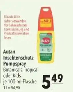 Citti Autan Insektenschutz Pumpspray tilbud