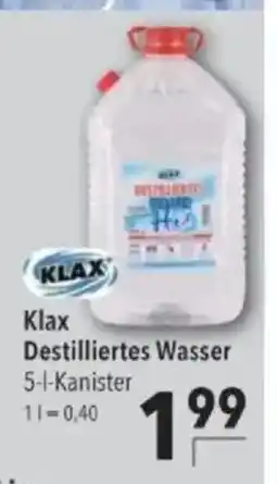 Citti Klax Destilliertes Wasser tilbud