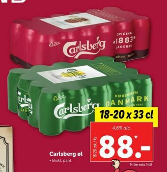 Let-Køb Carlsberg øl tilbud