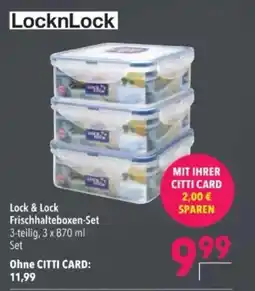 Citti Lock & Lock Frischhalteboxen-Set tilbud