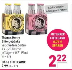 Citti Thomas Henry Bittergetränke tilbud