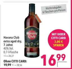 Citti Havana Club extra aged dry, 7 Jahre tilbud