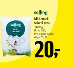 Føtex Mini snack salami pose tilbud
