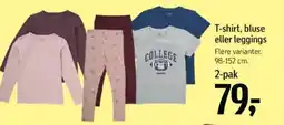 Føtex T-shirt, bluse eller leggings tilbud