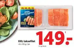 Lidl XXL laksefilet, DKK 149 tilbud